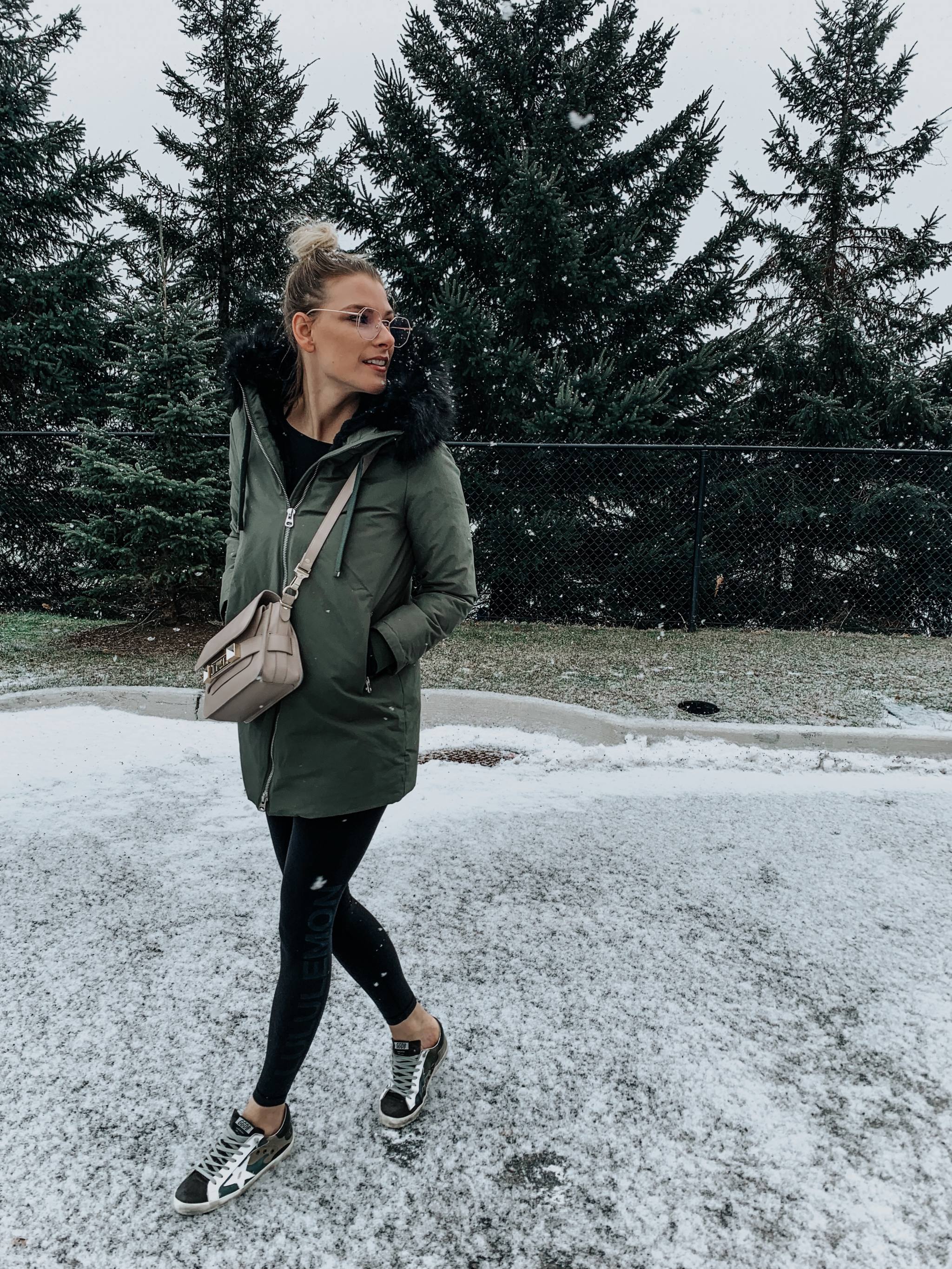 ottawa fashion blogger wearing golden goose shoes